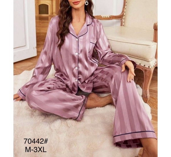 Піжама жіноча, шовк 5 шт (M-3XL) ZeL1396_70442e