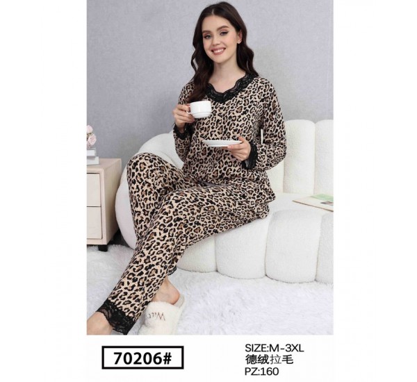 Пижама женская, начёс 5 шт (M-3XL) ZeL1396_70206