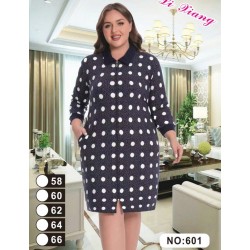 Халат жіночий, 5 шт (58-66 р) начіс ZeL1396_601