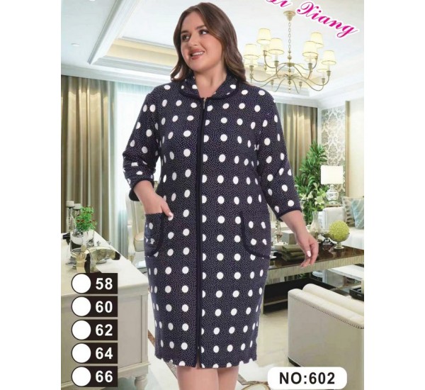 Халат жіночий, 5 шт (58-66 р) начіс ZeL1396_602