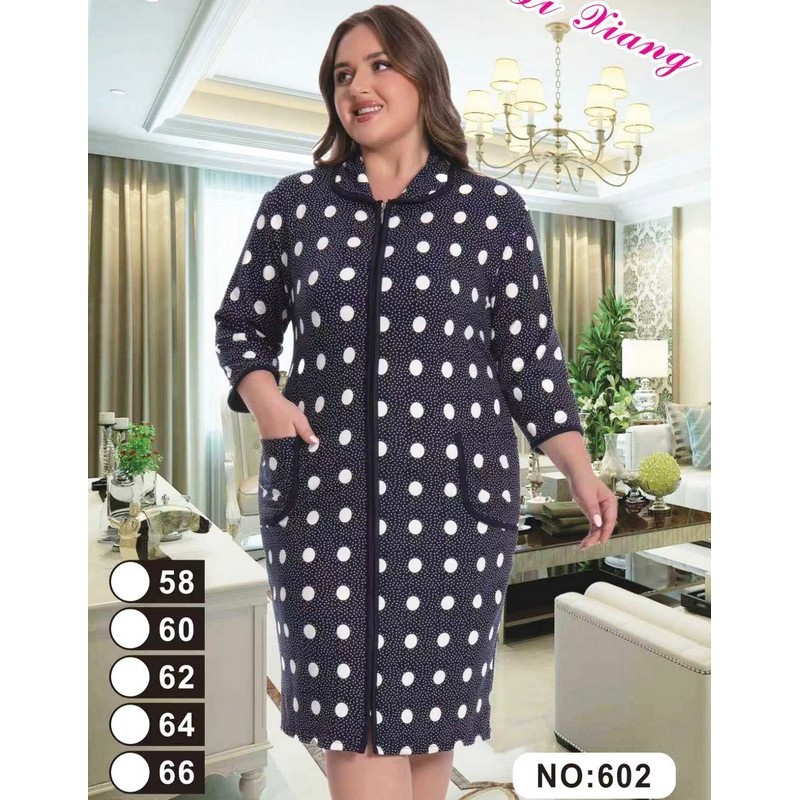 Халат жіночий, 5 шт (58-66 р) начіс ZeL1396_602