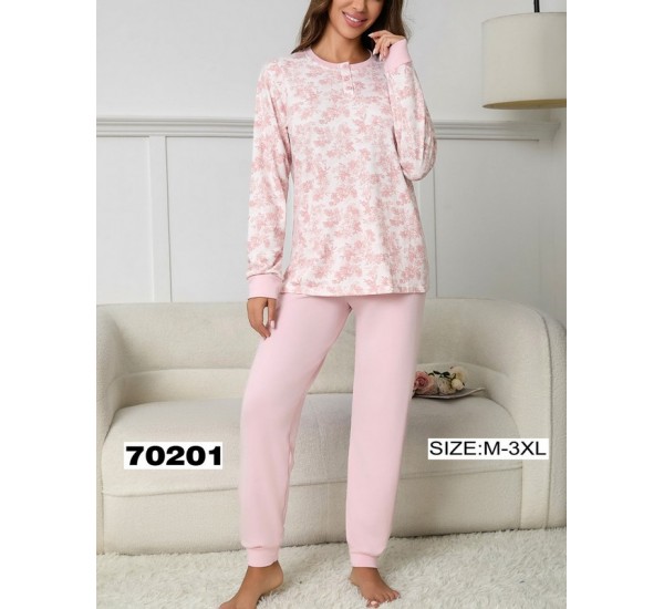 Піжама жіноча, 5 шт (M-3XL) байка ZeL1396_70201