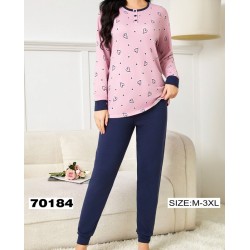 Піжама жіноча, 5 шт (M-3XL) байка ZeL1396_70184