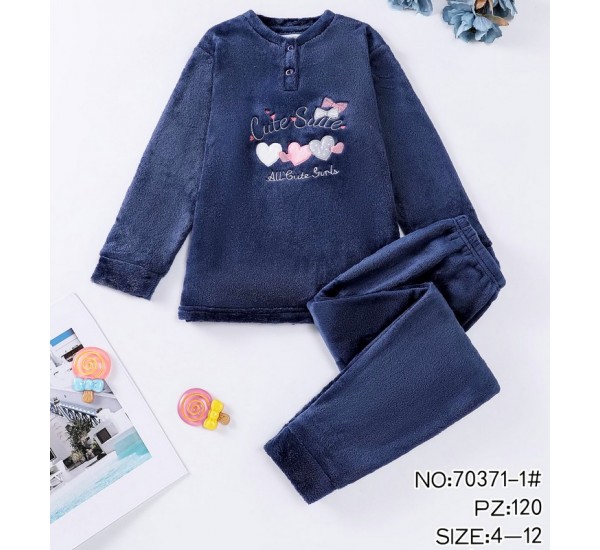 Пижама подростковая, 5 шт (4-12 лет) велсофт ZeL1396_70371-1c