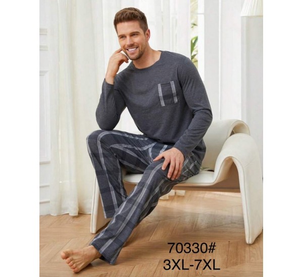 Пижама мужская, 5 шт (3-7XL) коттон ZeL1396_70330