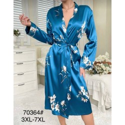 Халат жіночий, 5 шт (3-7XL) шовк ZeL1396_70364