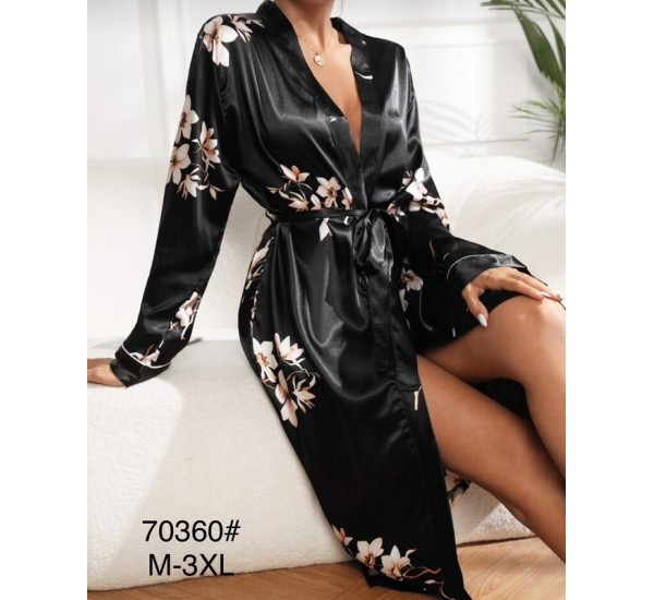 Халат женский, 5 шт (M-3XL) шелк ZeL1396_70360