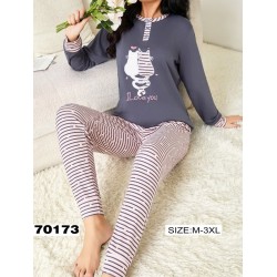 Піжама жіноча, 5 шт (M-3XL) байка ZeL1396_70173