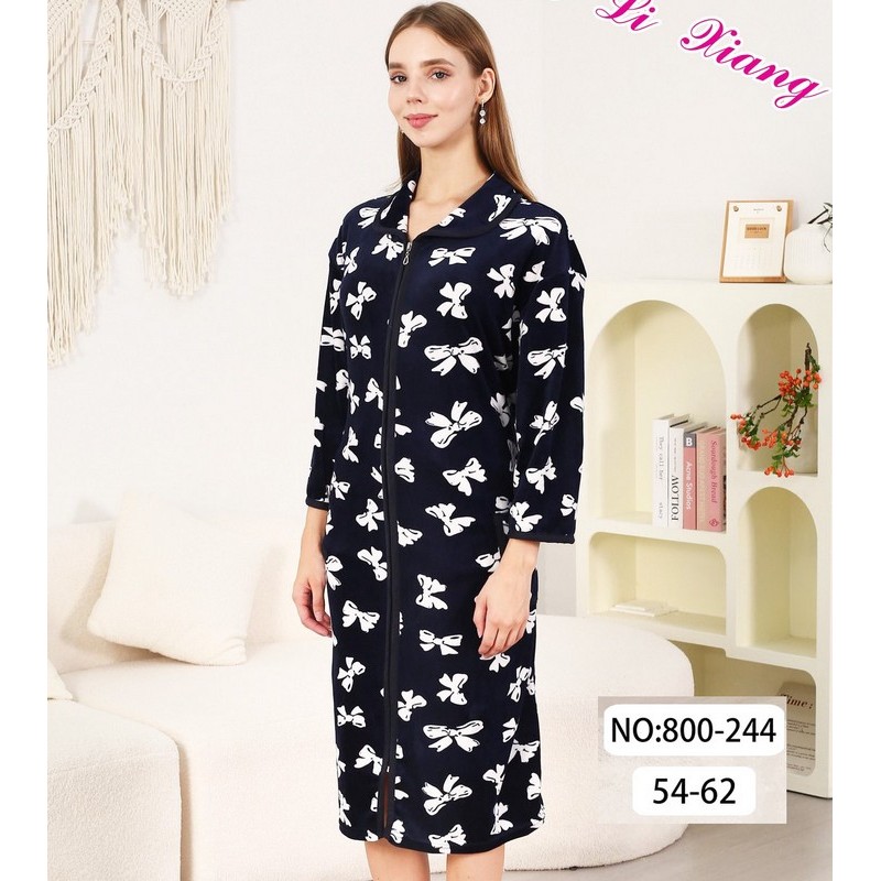 Халат жіночий, велюр 5 шт (54-62 р) ZeL1396_800-244