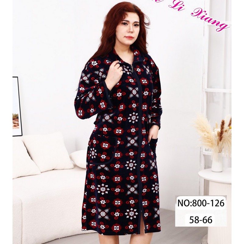 Халат жіночий, велюр 5 шт (58-66 р) ZeL1396_800-126