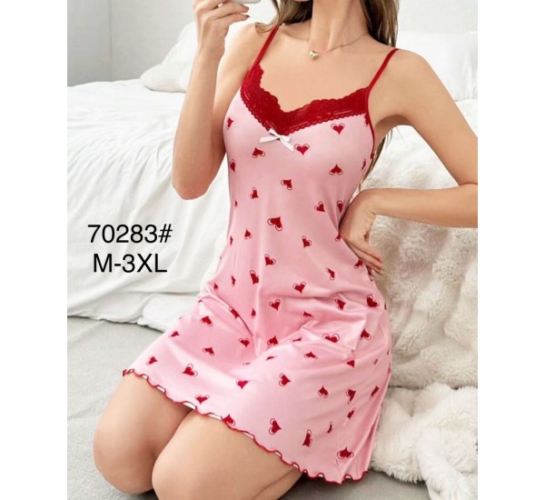 Нічна сорочка, шовк 5 шт (M-3XL) ZeL1396_70283c