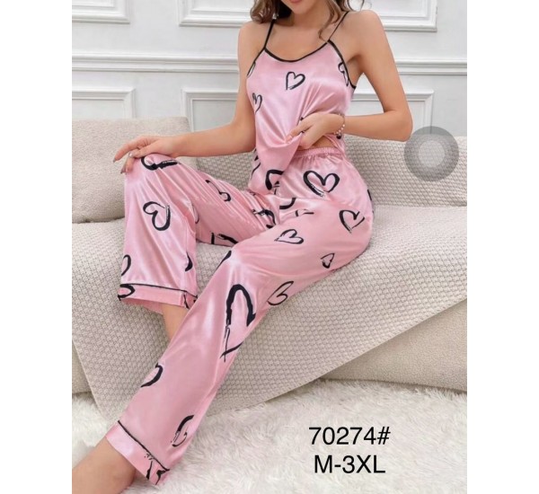 Пижама женская, шелк 5 шт (M-3XL) ZeL1396_70274