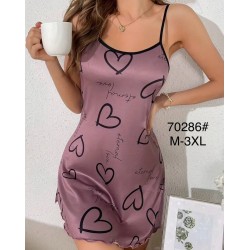 Ночная рубашка, шелк 5 шт (M-3XL) ZeL1396_70286