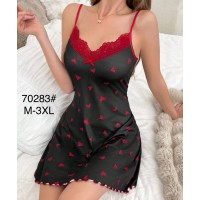 Нічна сорочка, шовк 5 шт (M-3XL) ZeL1396_70283a