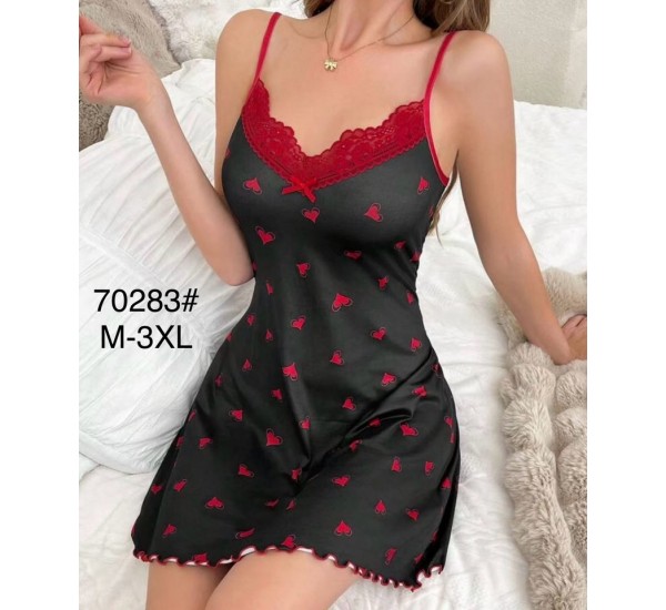 Нічна сорочка, шовк 5 шт (M-3XL) ZeL1396_70283a