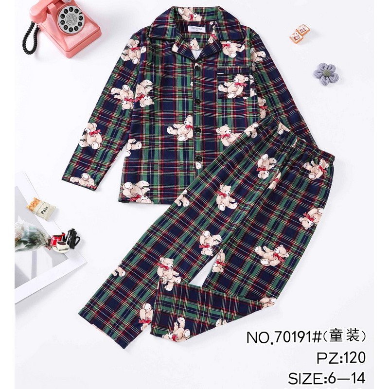 Піжама дитяча, начіс 5 шт (6-14 років) ZeL1396_70191