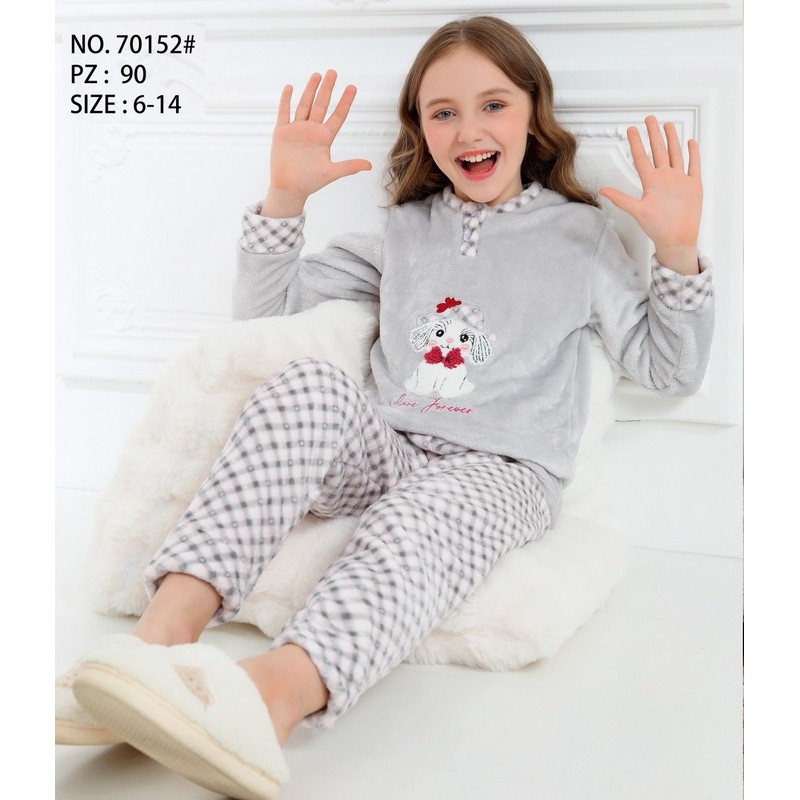 Піжама дитяча, велсофт 5 шт (6-14 років) ZeL1396_70152