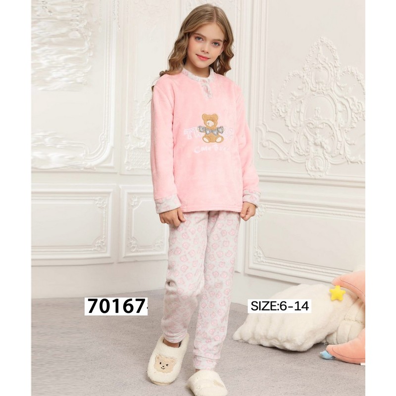 Піжама дитяча, велсофт 5 шт (6-14 років) ZeL1396_70167