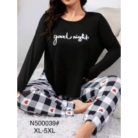 Пижама женская супер-батал, бамбук 5 шт (1-5XL) ZeL1396_N500039