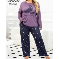 Пижама женская супер-батал, бамбук 5 шт (1-5XL) ZeL1396_N500047