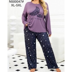 Піжама жіноча супер-батал, бамбук 5 шт (1-5XL) ZeL1396_N500047