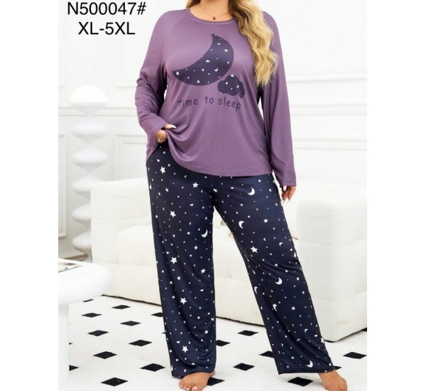Пижама женская супер-батал, бамбук 5 шт (1-5XL) ZeL1396_N500047
