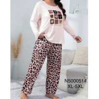 Пижама женская супер-батал, бамбук 5 шт (1-5XL) ZeL1396_N500051