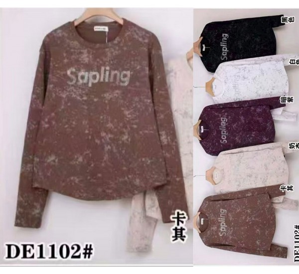 Футболка женская, трикотаж 5 шт (50-60 р) ZeL777_DE1102