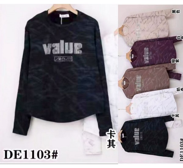 Футболка женская, трикотаж 5 шт (50-60 р) ZeL777_DE1103