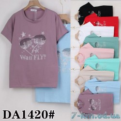 Футболка жіноча, стрейч/коттон 5 шт (54-62 р) ZeL777_DA1420