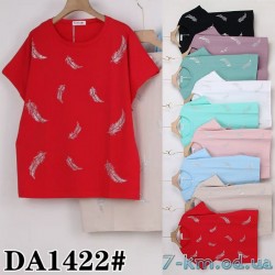 Футболка жіноча, стрейч/коттон 5 шт (54-62 р) ZeL777_DA1422