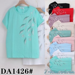 Футболка жіноча, стрейч/коттон 5 шт (54-62 р) ZeL777_DA1426