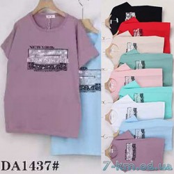 Футболка женская, стрейч/коттон 5 шт (54-62 р) ZeL777_DA1437