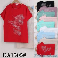 Футболка жіноча, стрейч/коттон 5 шт (60-70 р) ZeL777_DA1505