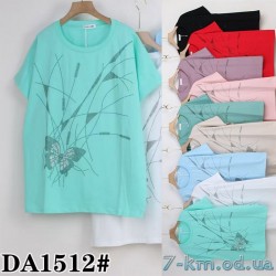 Футболка женская, стрейч/коттон 5 шт (60-70 р) ZeL777_DA1512