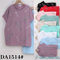 Футболка жіноча, стрейч/коттон 5 шт (60-70 р) ZeL777_DA1514