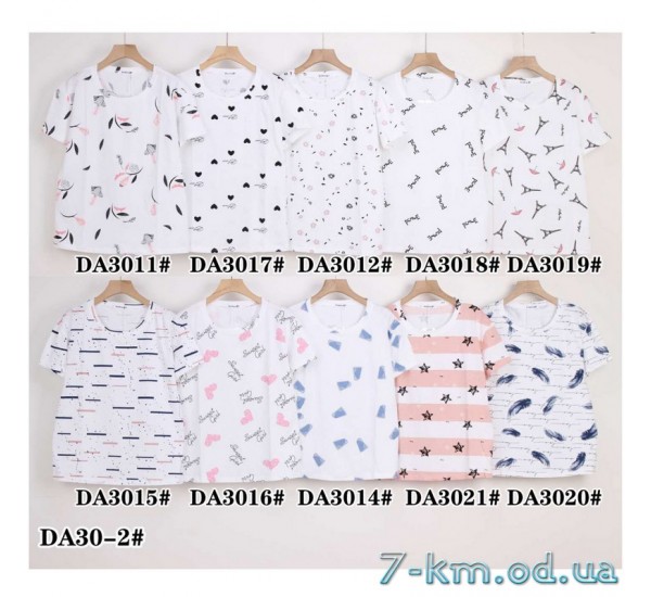 Футболка жіноча, стрейч/коттон 5 шт (50-60 р) ZeL777_DA30-2