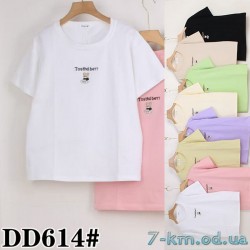 Футболка жіноча, стрейч/коттон 5 шт (50-60 р) ZeL777_DD614