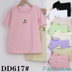 Футболка жіноча, стрейч/коттон 5 шт (50-60 р) ZeL777_DD617