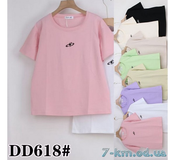 Футболка жіноча, стрейч/коттон 5 шт (50-60 р) ZeL777_DD618