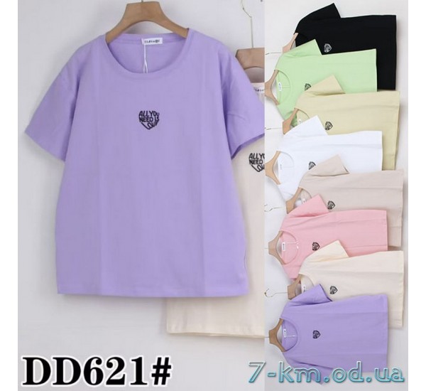 Футболка жіноча, стрейч/коттон 5 шт (50-60 р) ZeL777_DD621