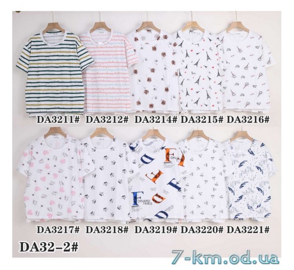 Футболка жіноча, стрейч/коттон 5 шт (54-62 р) ZeL777_DA32-2