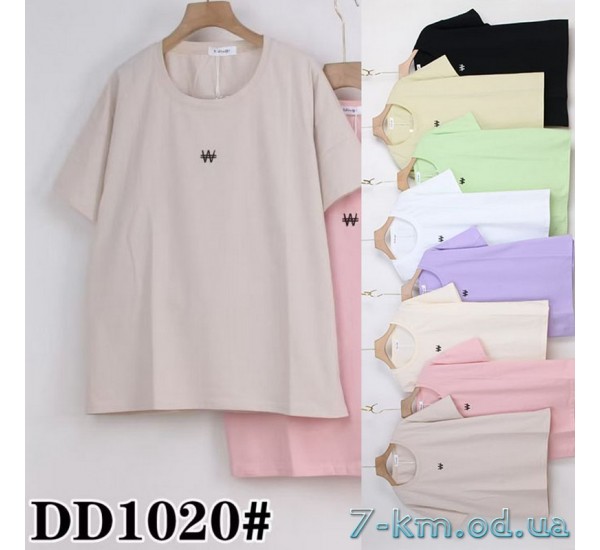 Футболка жіноча, стрейч/коттон 5 шт (54-62 р) ZeL777_DD1020