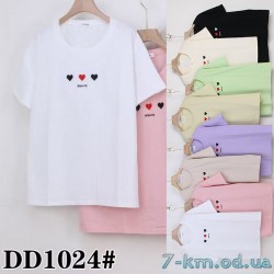 Футболка жіноча, стрейч/коттон 5 шт (54-62 р) ZeL777_DD1024