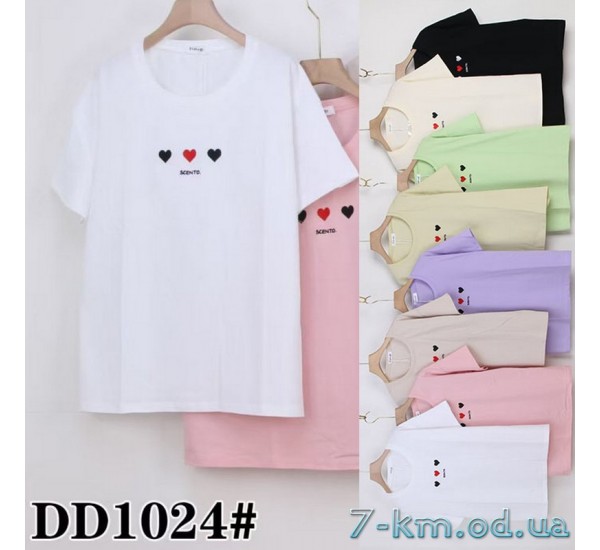 Футболка жіноча, стрейч/коттон 5 шт (54-62 р) ZeL777_DD1024