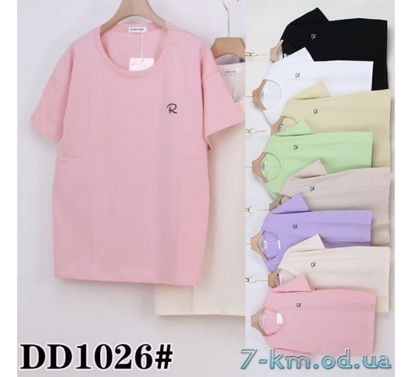 Футболка жіноча, стрейч/коттон 5 шт (54-62 р) ZeL777_DD1026