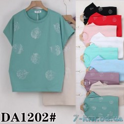 Футболка жіноча, стрейч/коттон 5 шт (50-62 р) ZeL777_DA1202