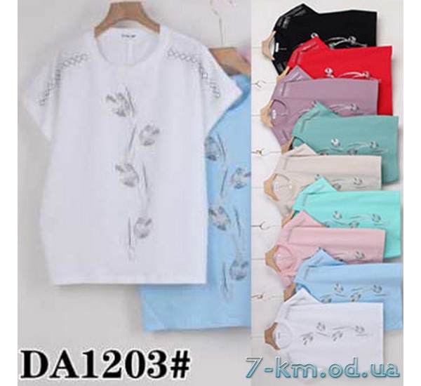 Футболка жіноча, стрейч/коттон 5 шт (50-62 р) ZeL777_DA1203