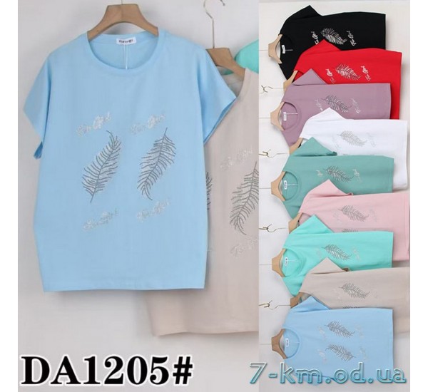 Футболка жіноча, стрейч/коттон 5 шт (50-62 р) ZeL777_DA1205