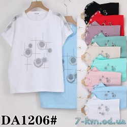 Футболка жіноча, стрейч/коттон 5 шт (50-62 р) ZeL777_DA1206